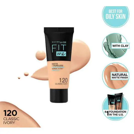 Maybelline Fit Me Matte + Poreless Foundation – 30ml