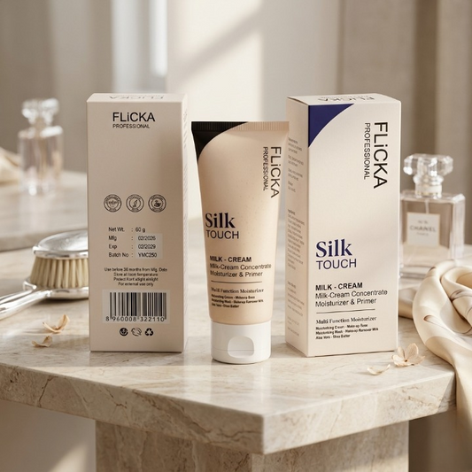 FLICKA Professional Silk Touch Milk-Cream Moisturizer & Primer – 60g