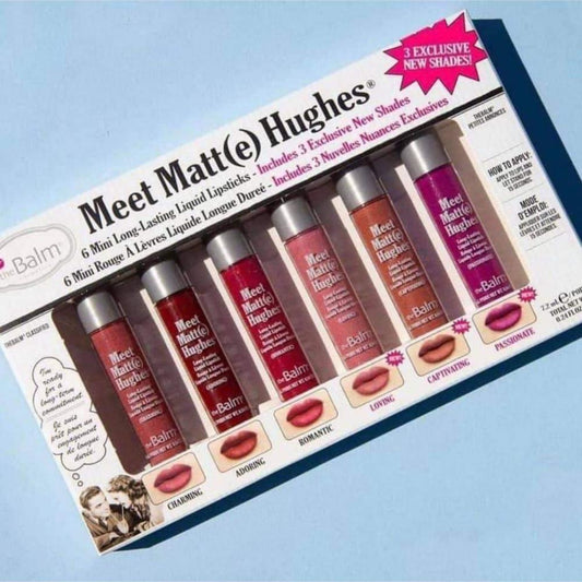 The Balm Meet Matt(e) Hughes Miami Collection – 6 Mini Long-Lasting Liquid Lipsticks