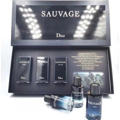 Dior Sauvage Men's Fragrance Gift Set - 3 x 30ml Travel Sprays