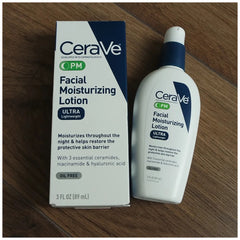 CeraVe PM Facial Moisturizing Lotion - Nighttime Face Moisturizer - 89ml (3 fl oz)