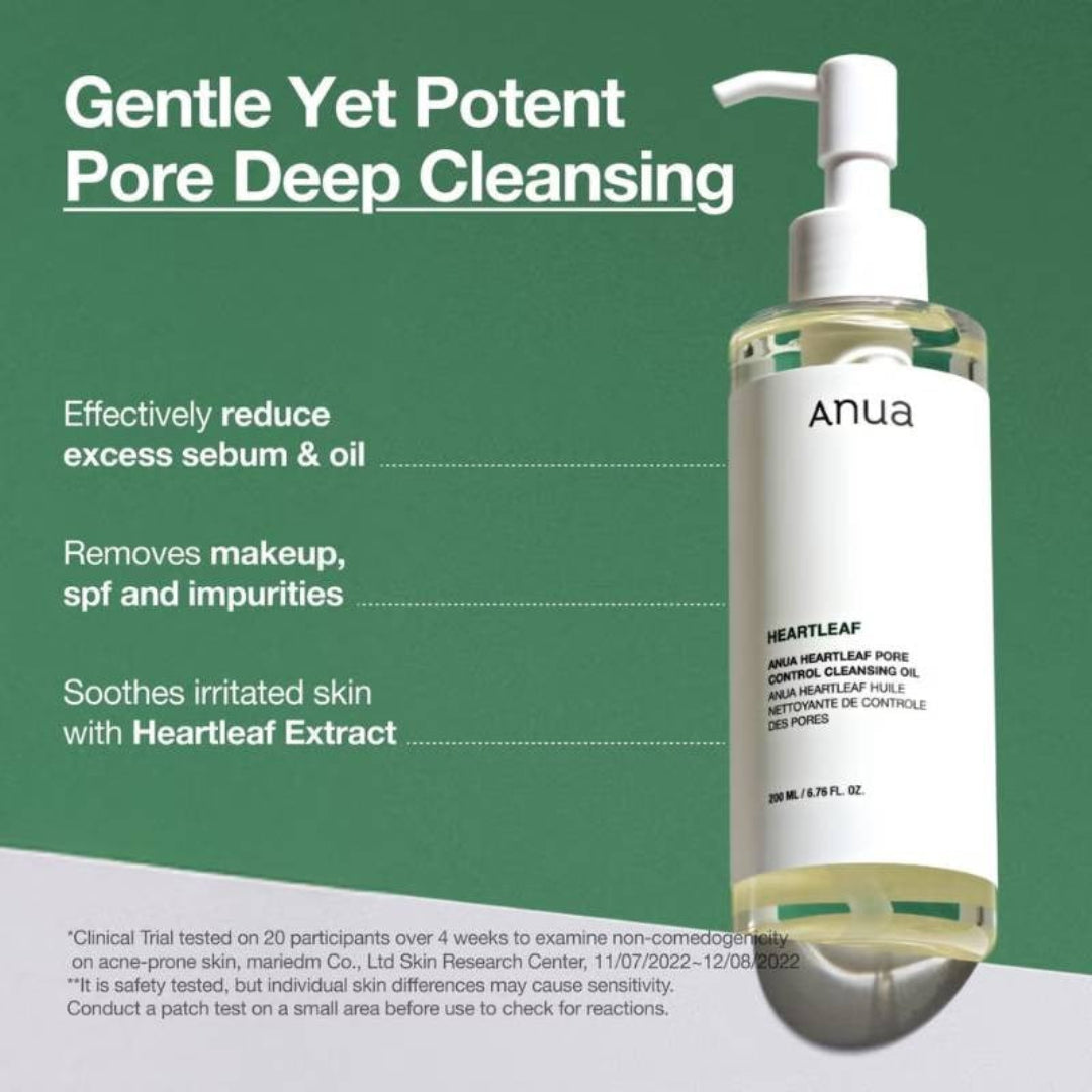 Anua Heartleaf Pore Control Cleansing Oil – Gentle Deep Clean (200ml)