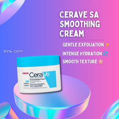 CeraVe SA Smoothing Cream for Dry, Rough & Bumpy Skin – Fragrance Free