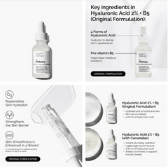 The Ordinary Hyaluronic Acid 2% + B5 Serum – Deep Hydration & Plumping (30ml)