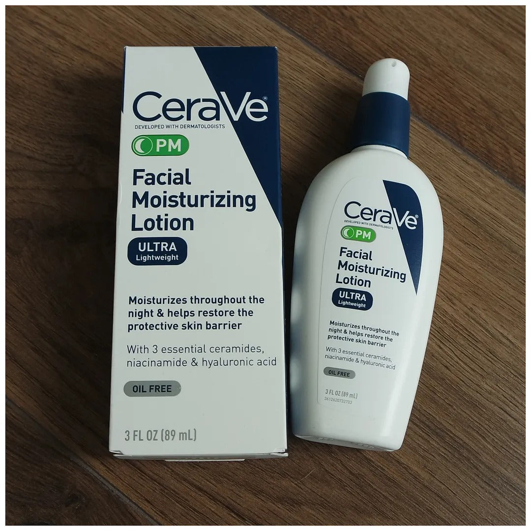 CeraVe PM Facial Moisturizing Lotion - Nighttime Face Moisturizer - 89ml (3 fl oz)